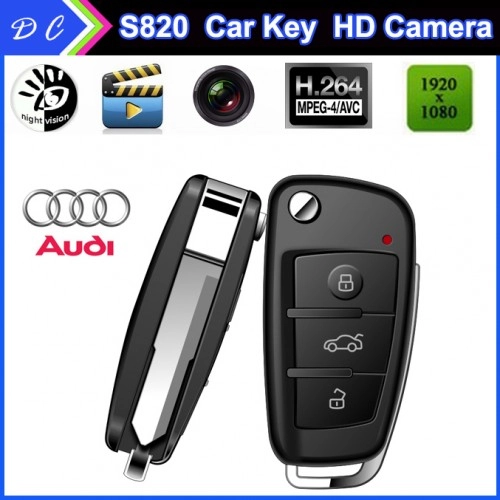 Full Hd  Gece Görüşlü Anahtarlık Gizli Kamera