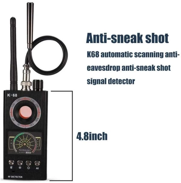 K-68 RF Multi Dedektör Casus Kamera ve Dinleme Cihazı Bulucu