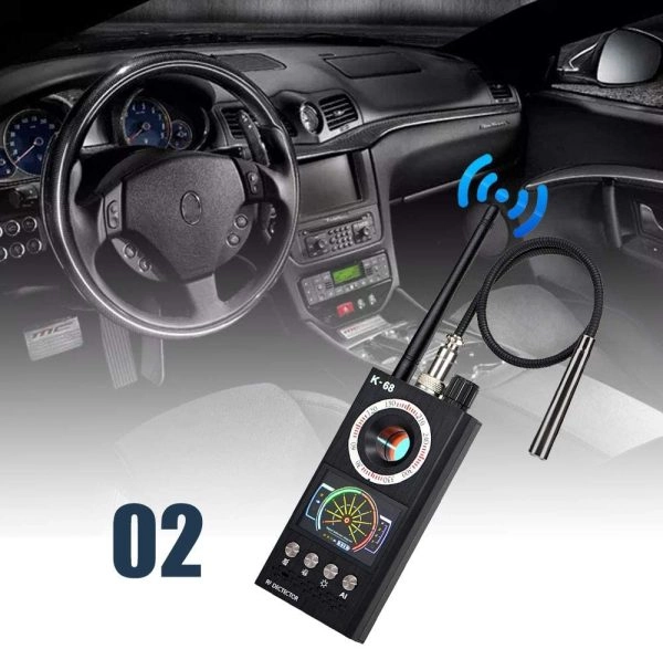 K-68 RF Multi Dedektör Casus Kamera ve Dinleme Cihazı Bulucu